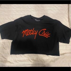 NWOT Motley Crue Crop Top Size S/M
